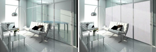 Smart Tint Film Pdlc Interlayer الكهربائية ذاتية اللصق Pdlc Film نافذة زجاجية ذكية