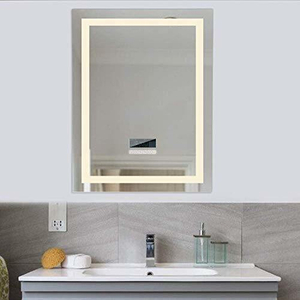 مرآة الحمام الذكية المقاومة للماء مع إضاءة LED