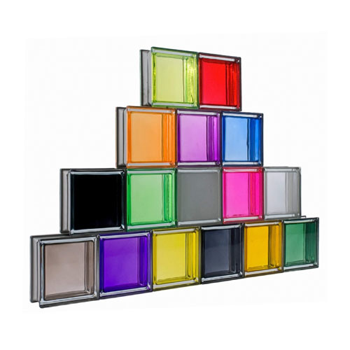 مواد البناء الملونة بالجملة مصنعين كتلة الزجاج الزخرفية