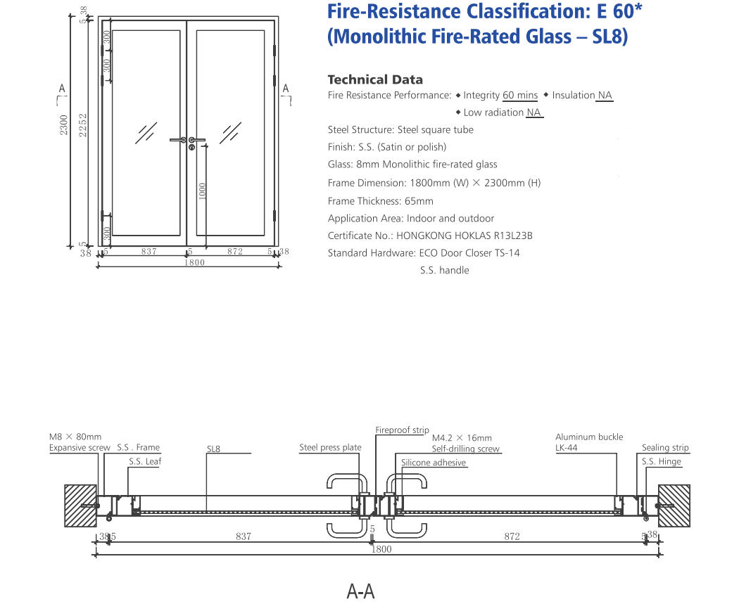 الباب الزجاجي المقيم