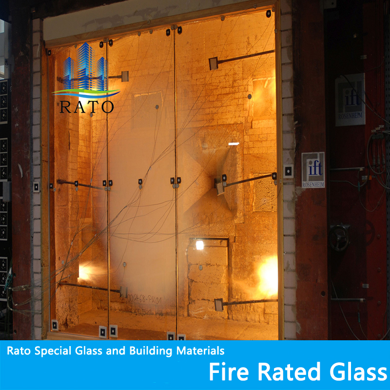 باب فولاذي مقاوم للحريق عالي الجودة من الزجاج المقسى 12 مم