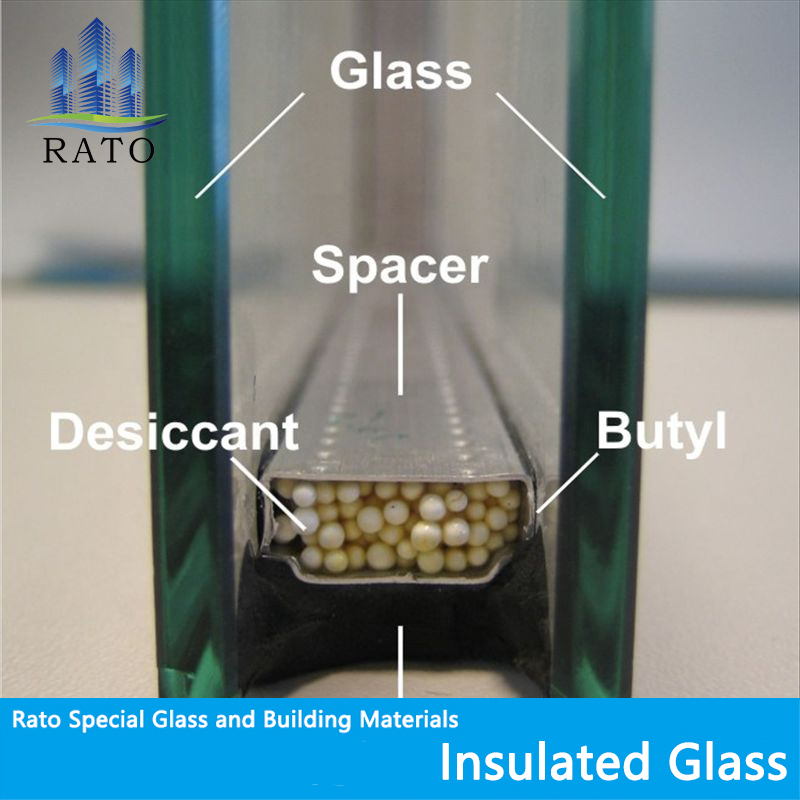 ألواح زجاجية معزولة حرارية ثلاثية عازلة للصوت منخفضة الطاقة العاكسة توفير الطاقة بناء زجاج مزدوج Igu Dgu مجوف