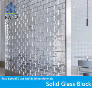 50x100x200mm طوب زجاج شفاف صلب مصقول للمنزل أو الفندق جدار التقسيم