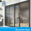 تصميم جديد مخصص من الألومنيوم الأبواب الألومنيوم الباب المنزلق الأبواب الأمامية المزدوجة الحديثة